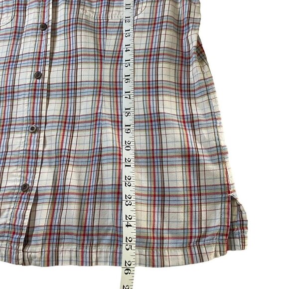Crazy Horse Liz Claiborne Long Sleeve Plaid Button Front Shirt Women's Size‎ L - Picture 7 of 8
